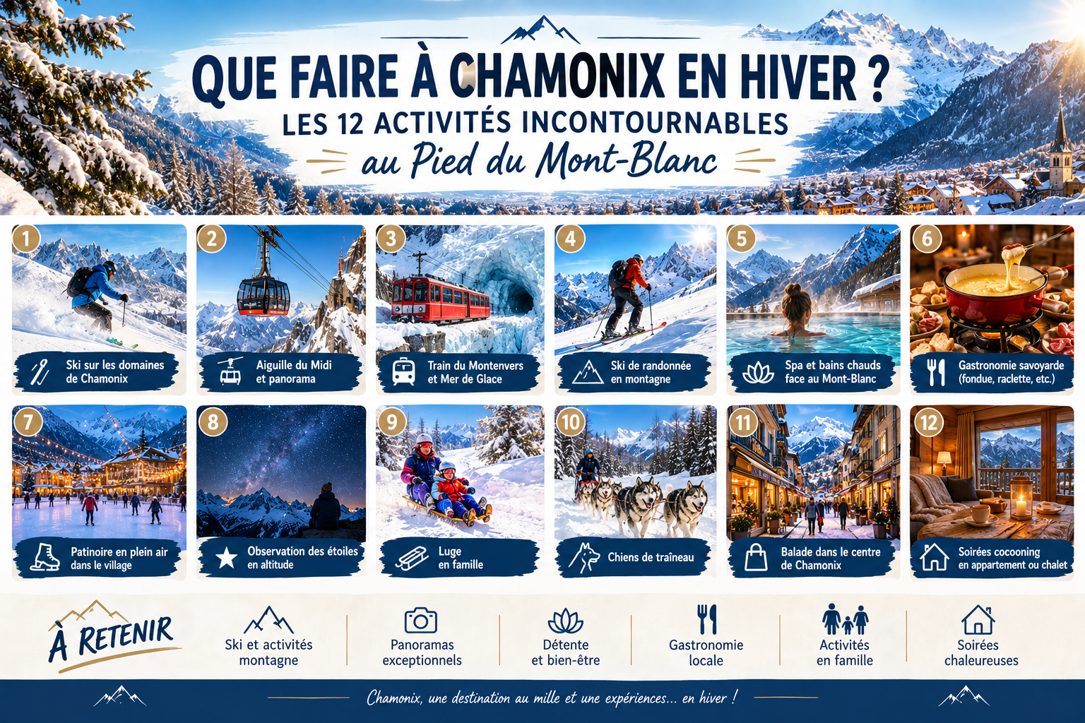 Que faire à Chamonix en hiver Les 12 activités incontournables au Pied du Mont Blanc