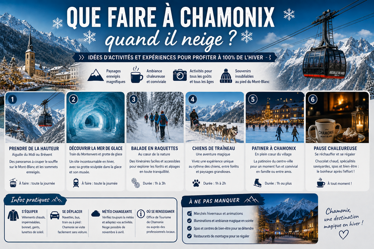 Que faire à Chamonix quand il neige