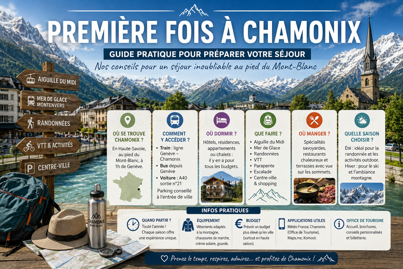 Première fois à Chamonix guide pratique pour préparer votre séjour