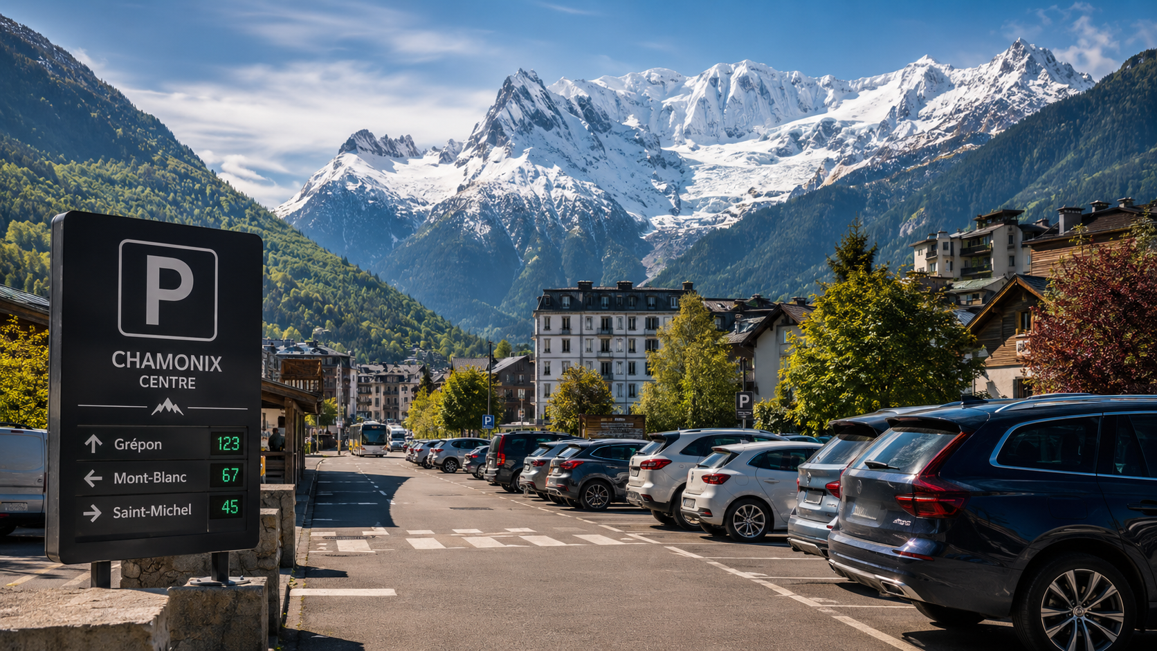 Parking à Chamonix où se garer facilement